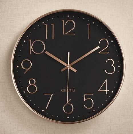BowLift | Silent Quartz Wall Clock with 3D Numbers