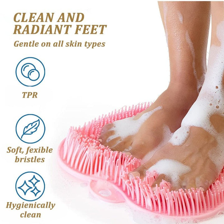 BowLift | Silicone Rub Back Bathroom Brush
