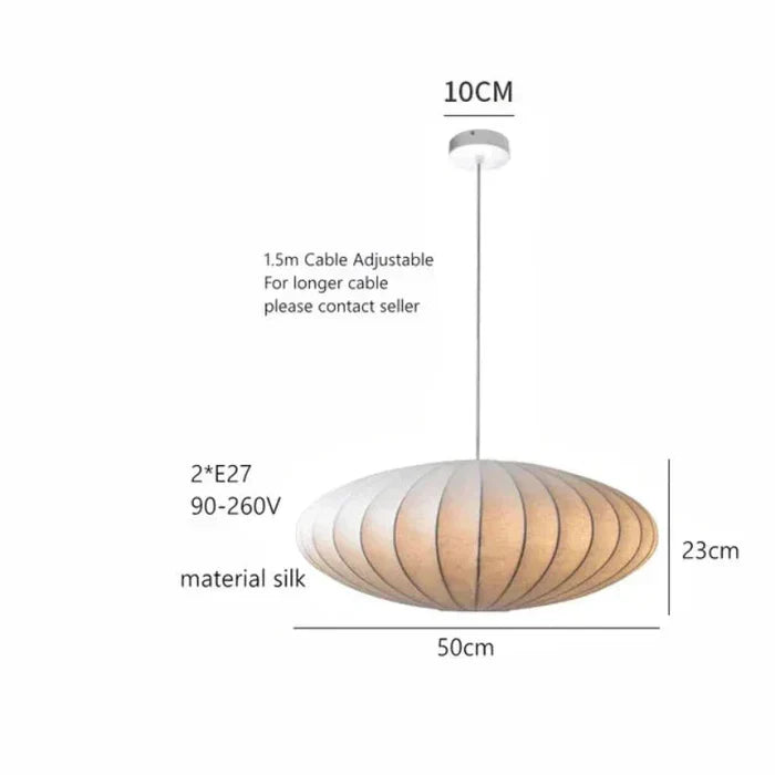 BowLift | Silk Crown Crystal Pendant Lamp