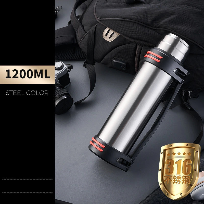 BowLift | Giant Drink Stainless Steel Thermos Bottle