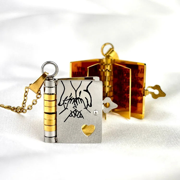 BowLift | Memory Bookhanger Necklace – Symbolic Jewelry with Loving Message