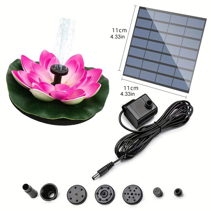 BowLift | Lotus-shaped solar fountain pond decoration