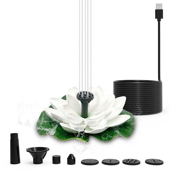BowLift | Lotus Shaped Solar Fountain Pond Decorative