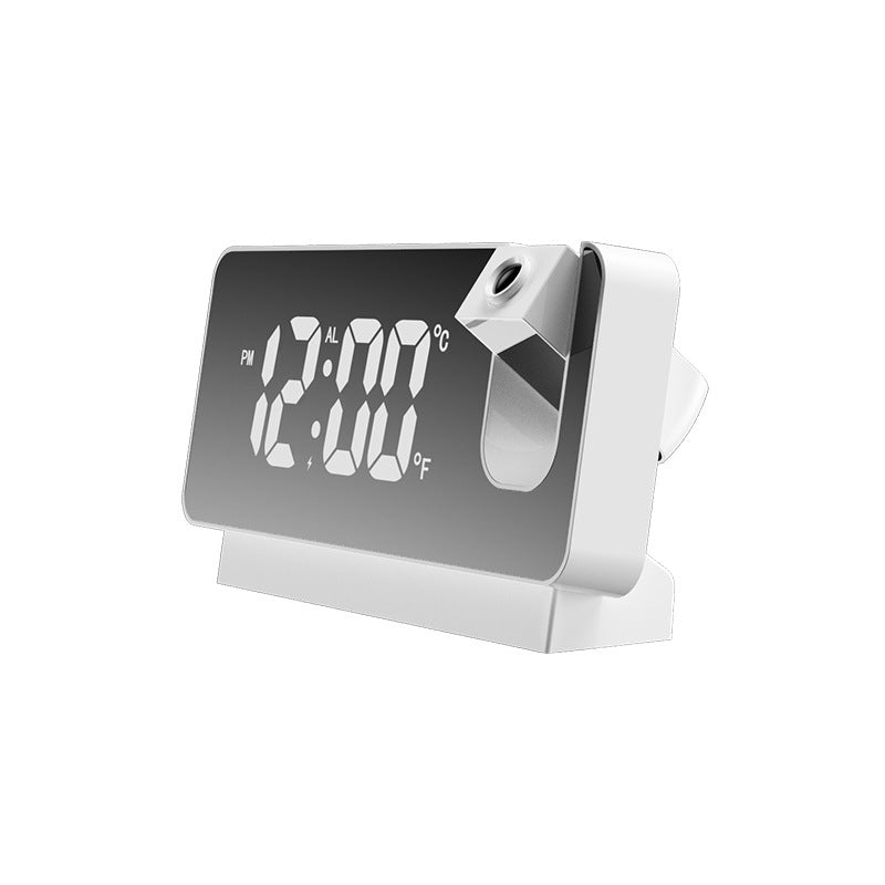 Digital Projection Alarm Clock with 180-Degree Rotatable Projector