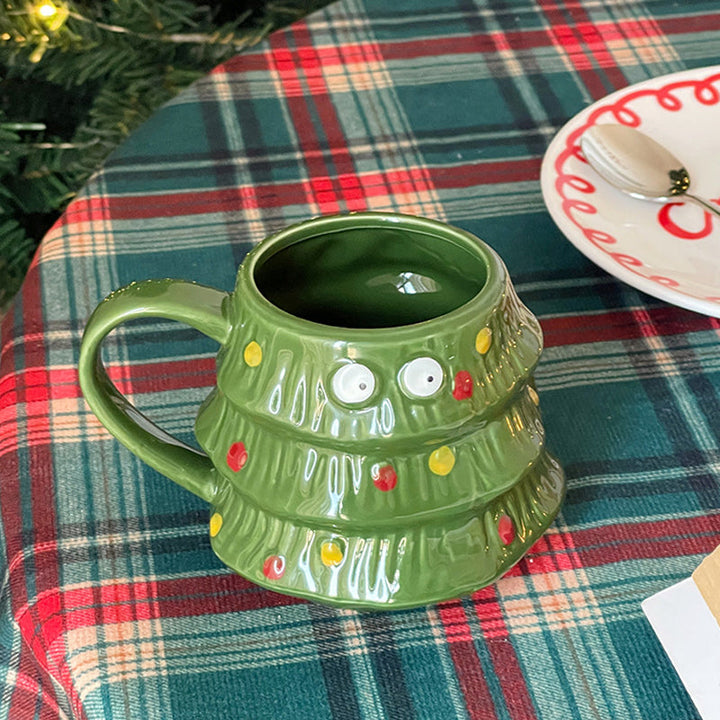 Creative Big Eyes Christmas Tree Mug | Bowlift