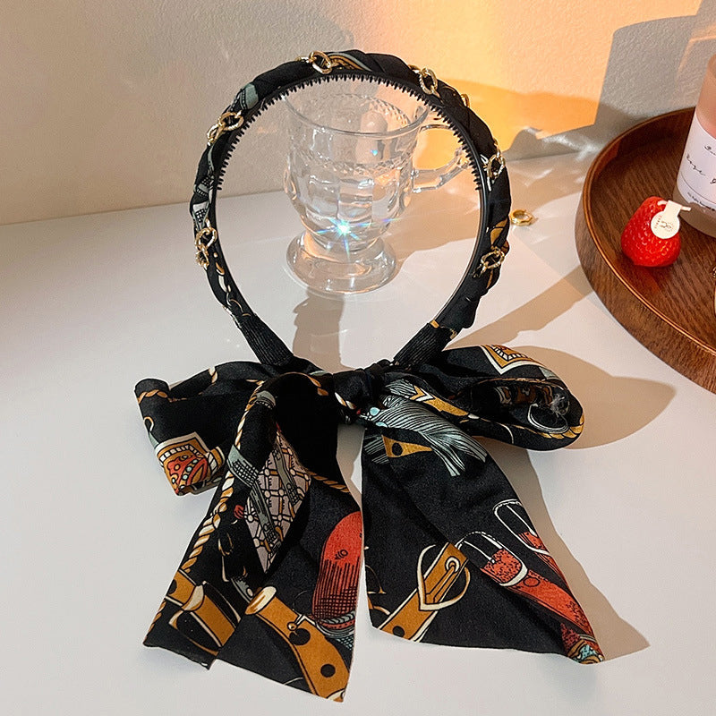 BowLift | Retro Long Ribbon Headband