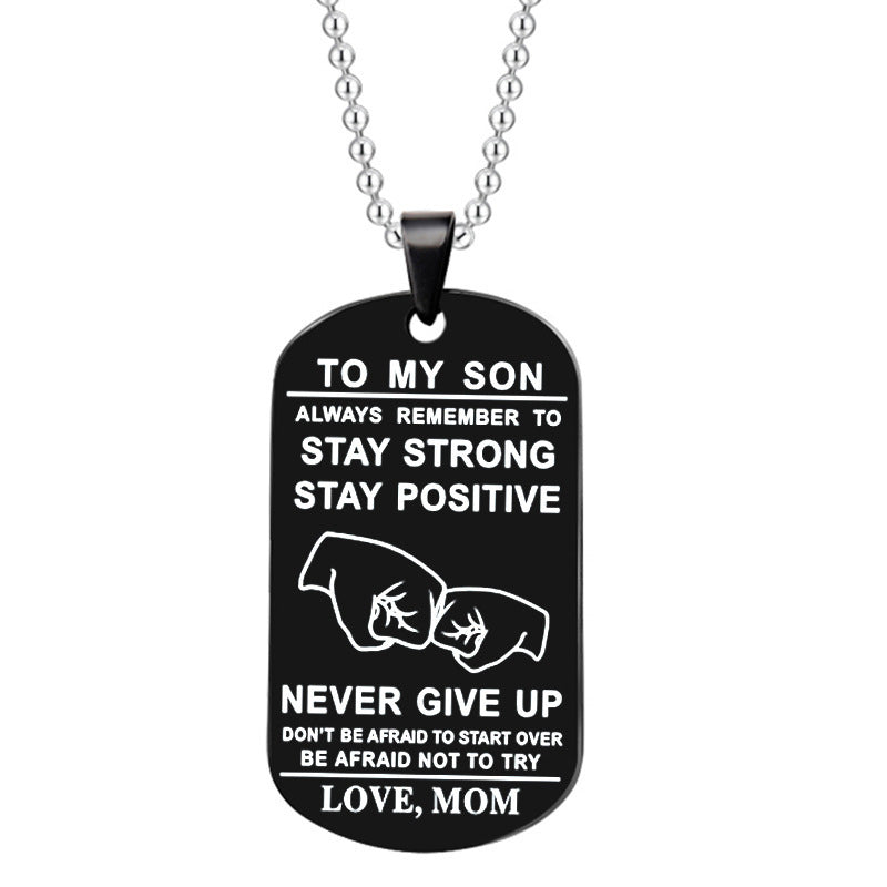 BowLift | English Alphabet Stainless Steel Necklace