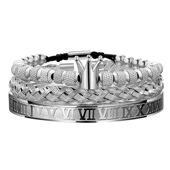 BowLift | Crown Braided Letter Bracelet