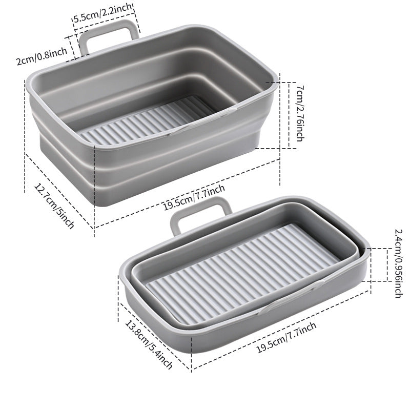 BowLift | Foldable Air Fryer Silicone Baking Tray