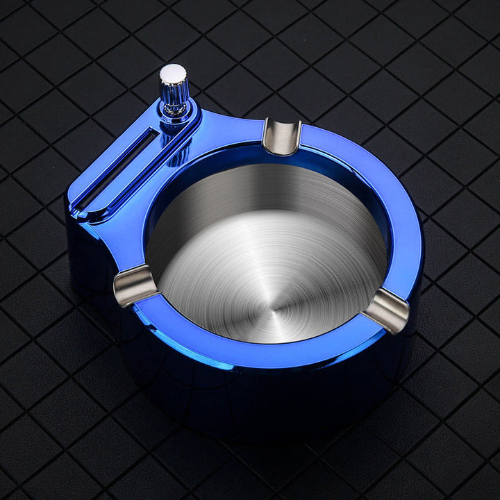 Retro Metal Ashtray, Cigarettes Lighter | Bowlift