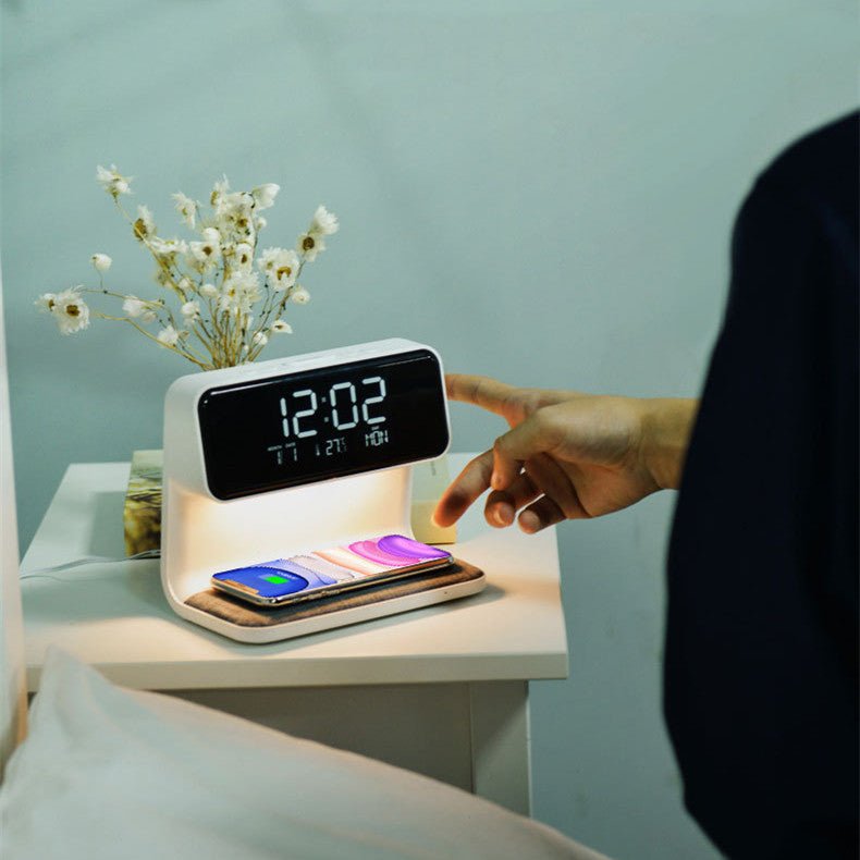 BowLift | SleekStation – Clutter-Free Nightstand Solution with Touch Lamp