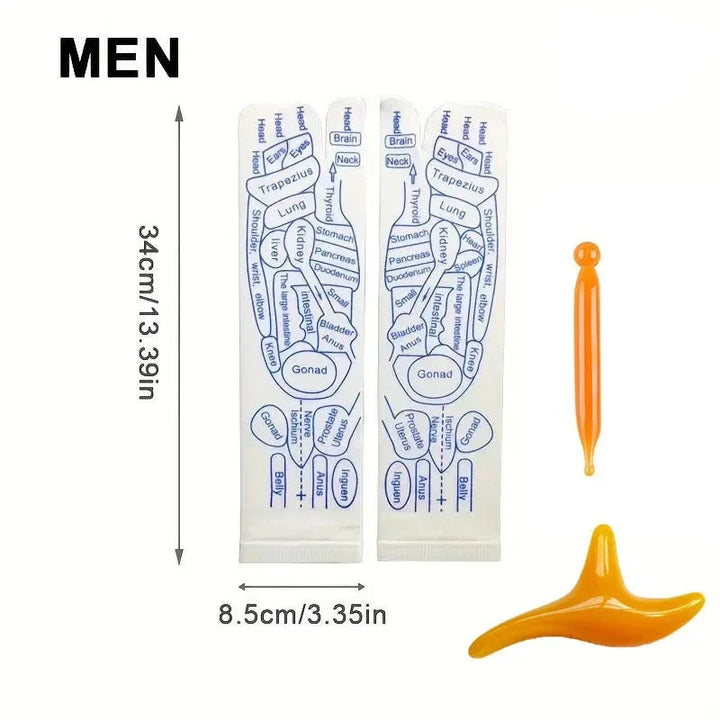 BowLift | Acupressure Reflexology Socks with Massage Stick