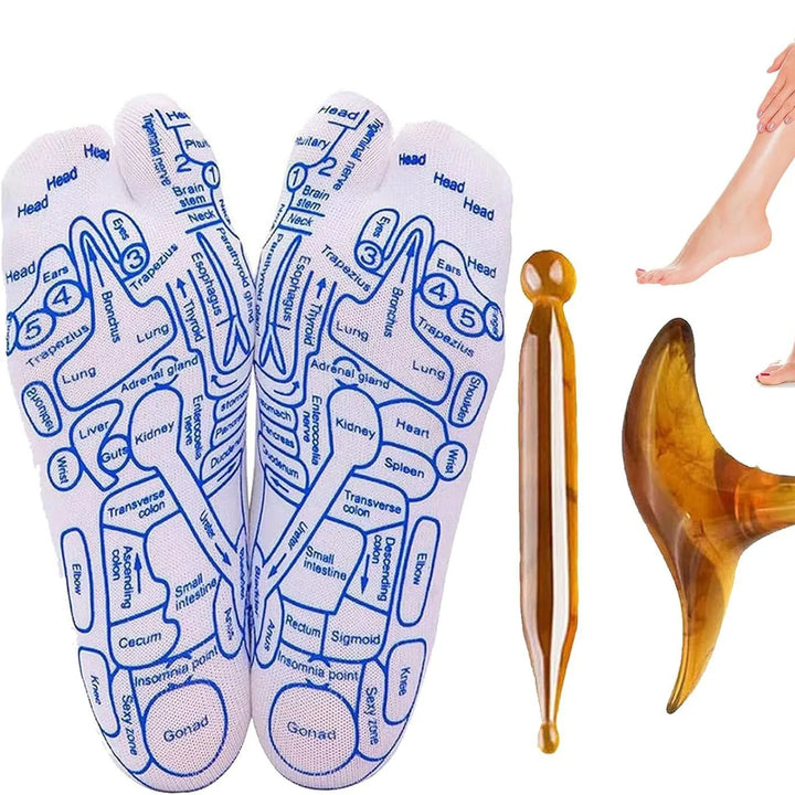 BowLift | Acupressure Reflexology Socks with Massage Stick