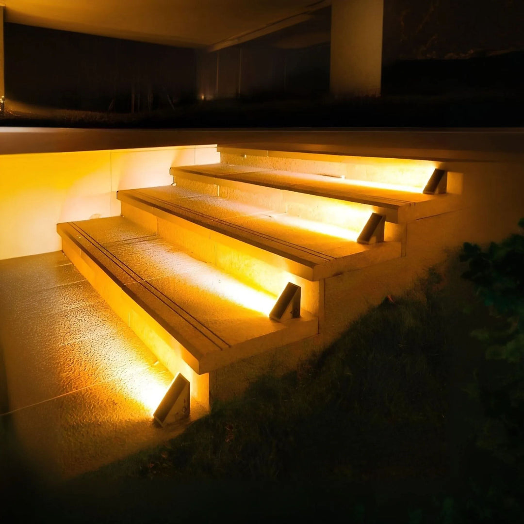 BowLift | Outdoor Solar Step Lights with Warm LED Glow