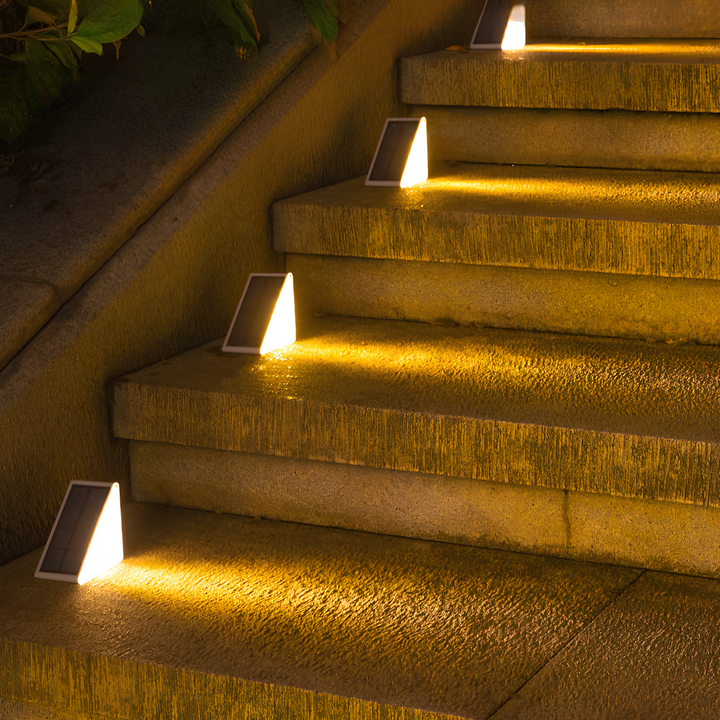 BowLift | Outdoor Solar Step Lights with Warm LED Glow