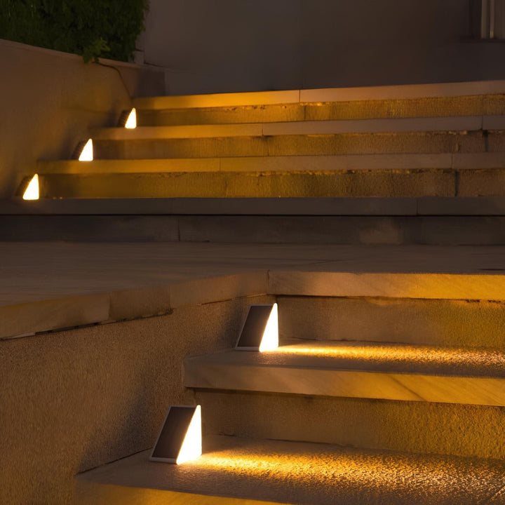 BowLift | Outdoor Solar Step Lights with Warm LED Glow