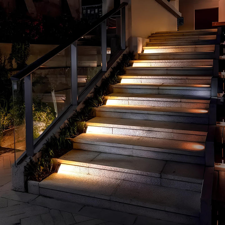 BowLift | Outdoor Solar Step Lights with Warm LED Glow