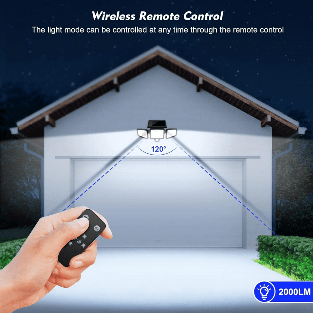 BowLift | SOLARGUARD – Solar Security Light with Motion Sensor and Remote Control