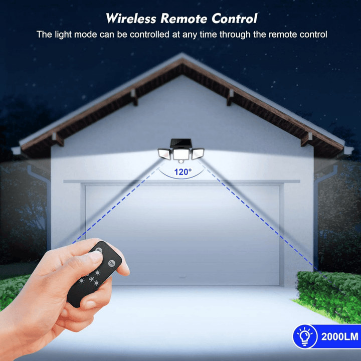 BowLift | SOLARGUARD – Solar Security Light with Motion Sensor and Remote Control