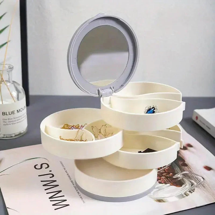 BowLift | Perfect Gift-4 Layer Rotatable Jewelry Storage Box