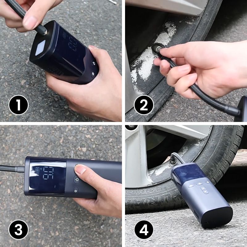 BowLift | Portable Wireless Car Tire Inflator Air Compressor - Practical Gift