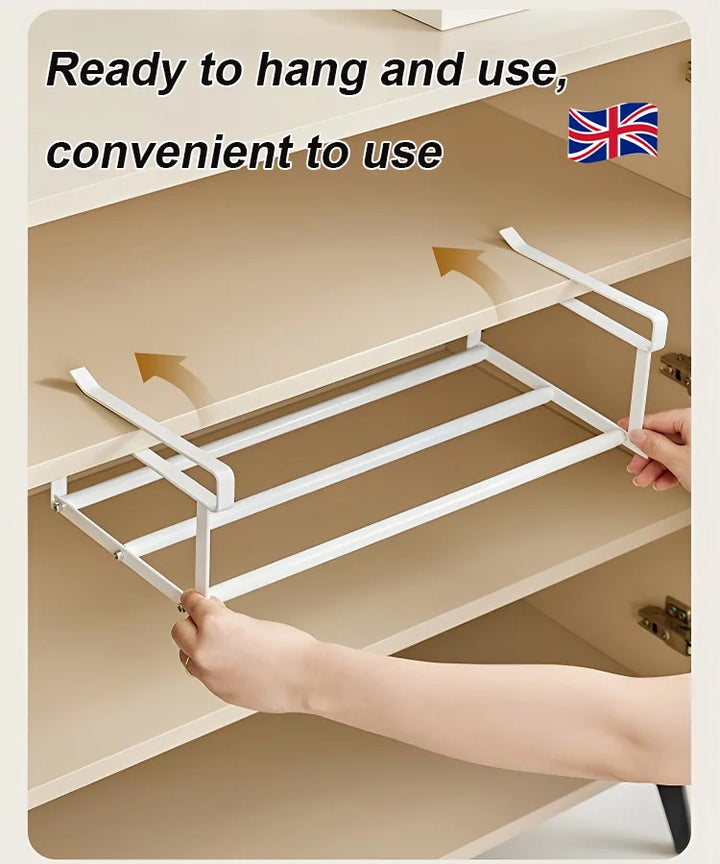 BowLift | Multifunctional shoe rack with clips in stainless steel for more space in the shoe closet