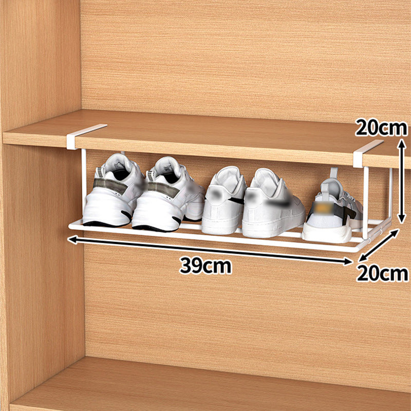 BowLift | Multifunctional shoe rack with clips in stainless steel for more space in the shoe closet