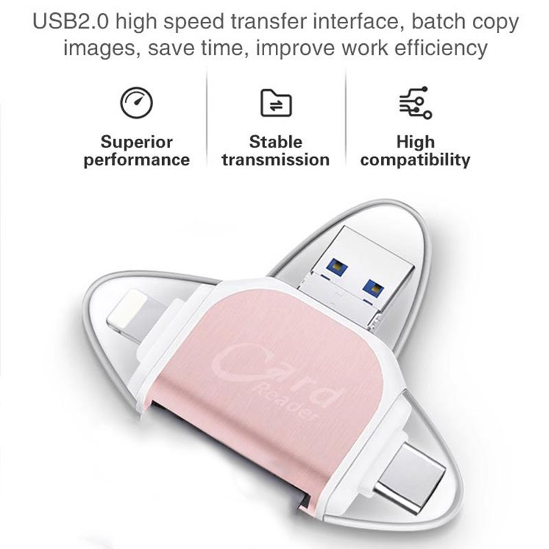 BowLift | 4-in-1 multifunctional card reader with multiple ports