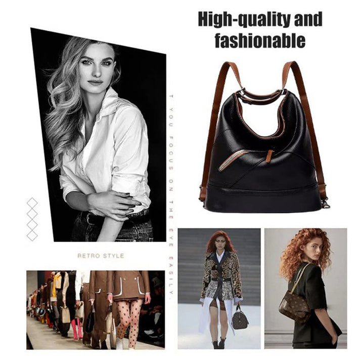 BowLift | Large Capacity PU Leather Bucket Bag