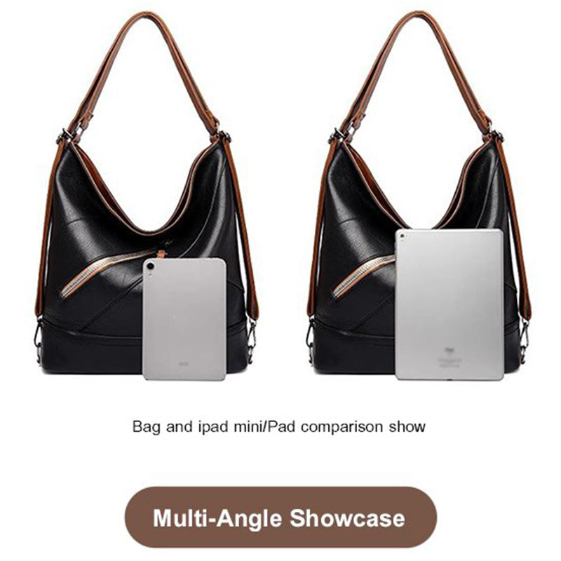 BowLift | Large Capacity PU Leather Bucket Bag
