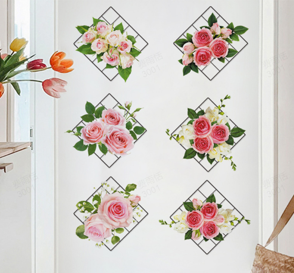 BowLift | 3D wall sticker with green plant