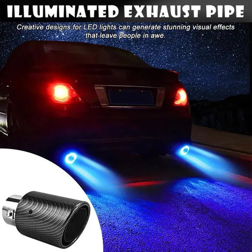 LED Exhaust Tip with Heat-Resistant Housing and 3-Screw Clamp