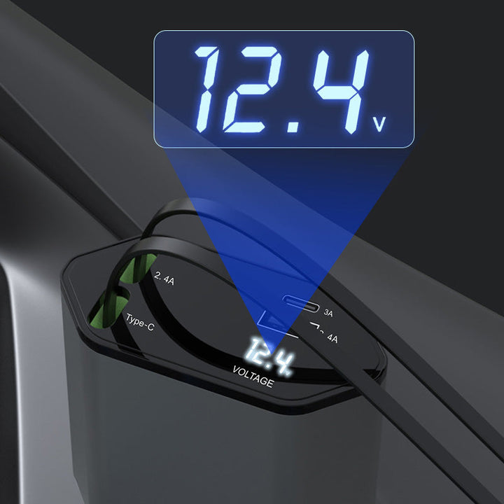BowLift | 4-in-1 fast charger and retractable car charger