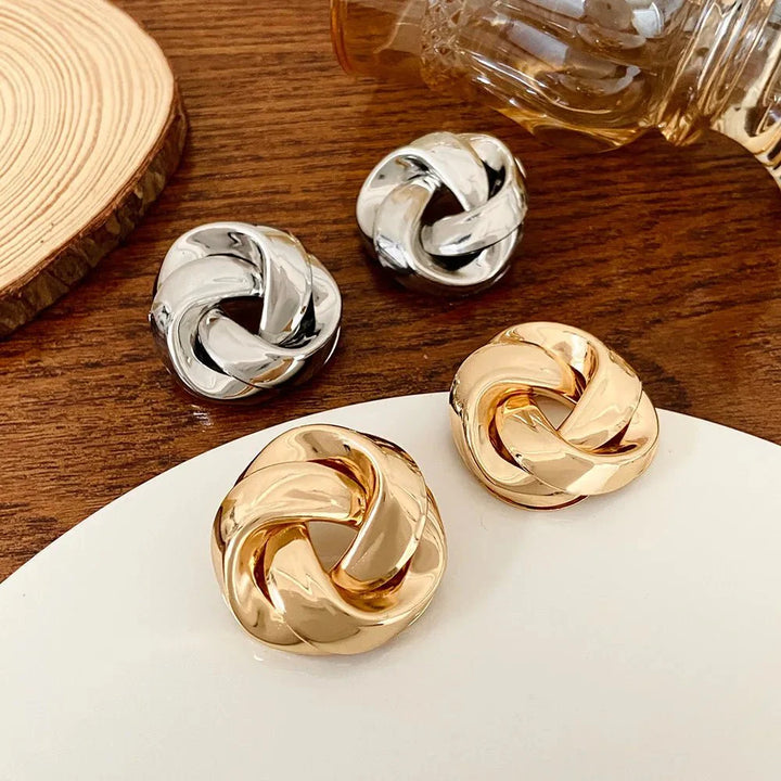 BowLift | Statement Pretzel Spiral Twist Earrings