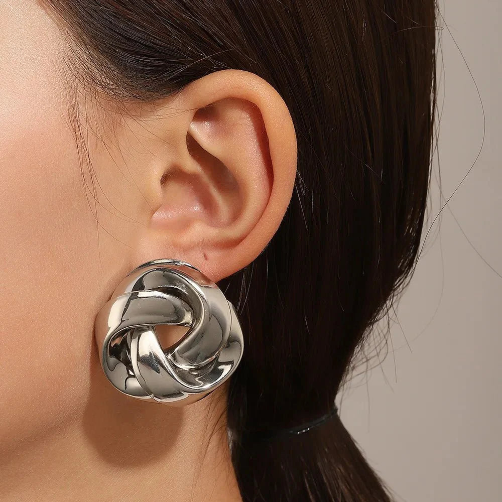 BowLift | Statement Pretzel Spiral Twist Earrings
