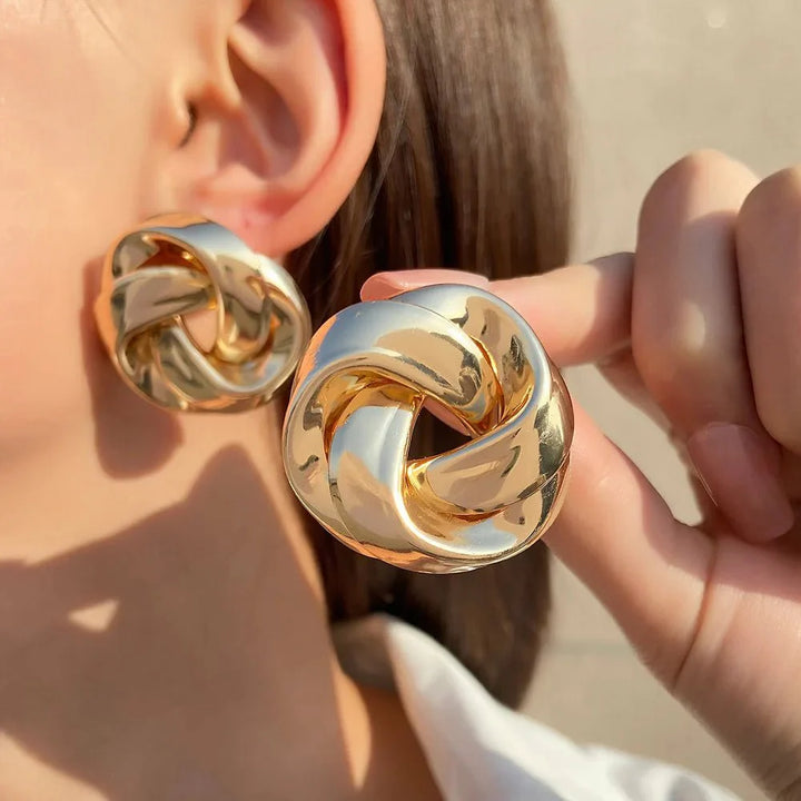 BowLift | Statement Pretzel Spiral Twist Earrings