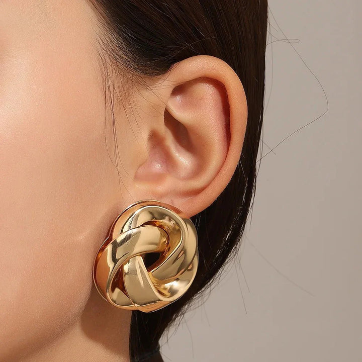 BowLift | Statement Pretzel Spiral Twist Earrings