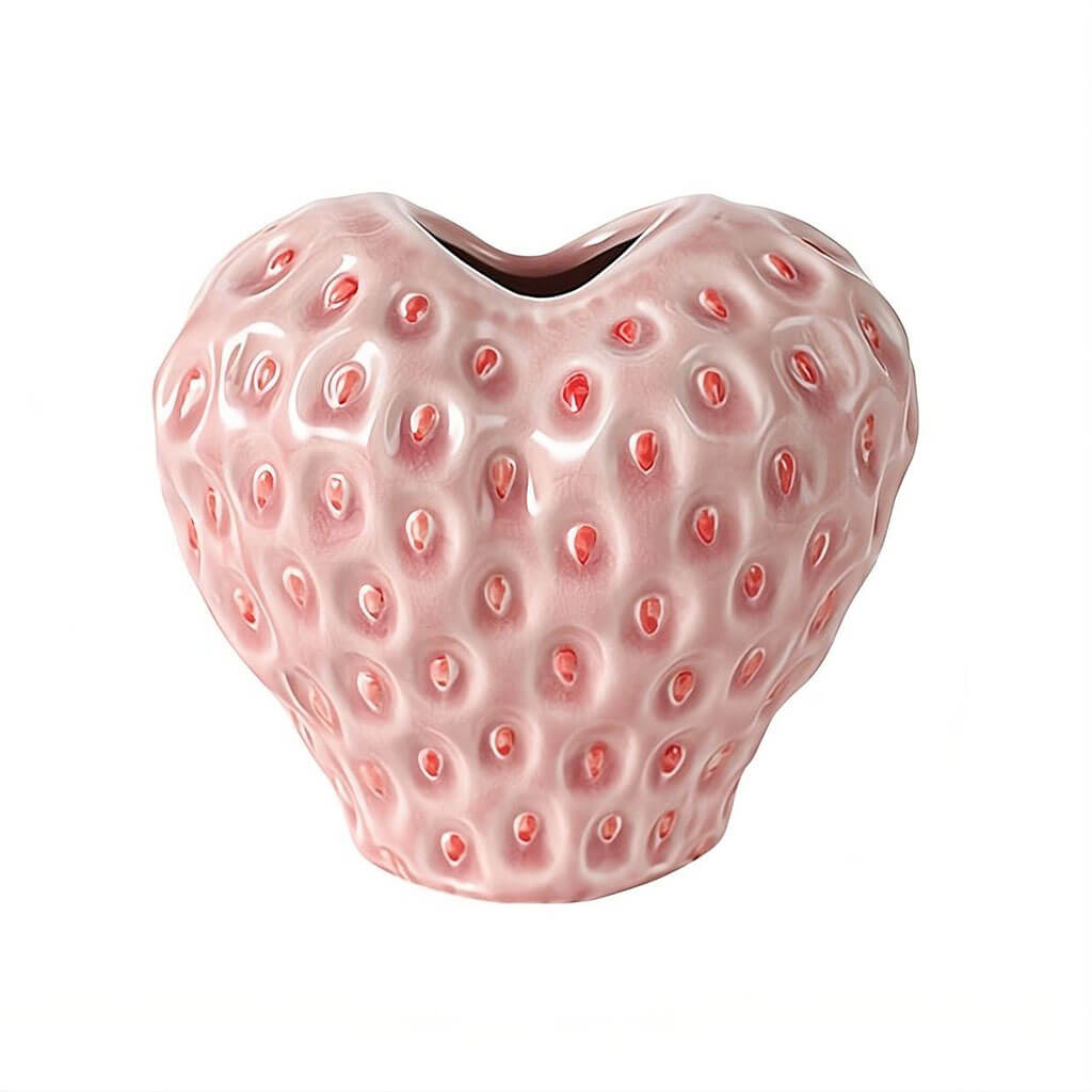 BowLift | Strawberry-structured ceramic vase