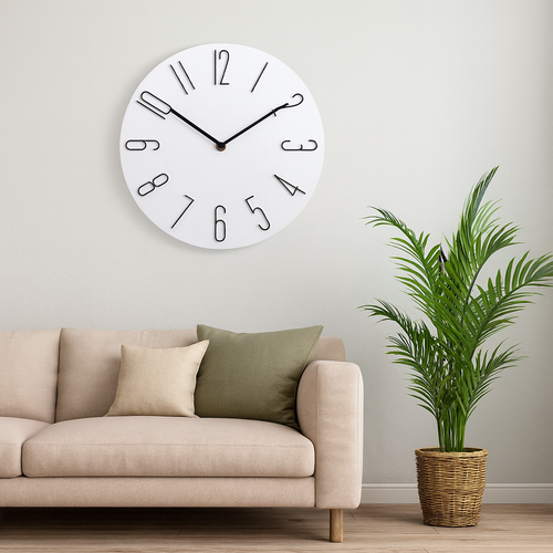 Silent Quartz Wall Clock with ABS Housing