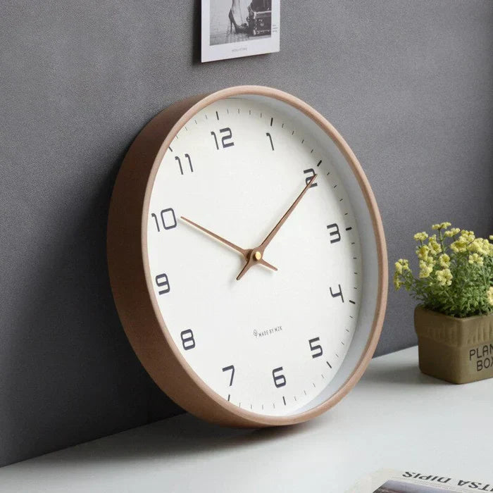 BowLift | Wooden Silent Wall Clock Modern Design