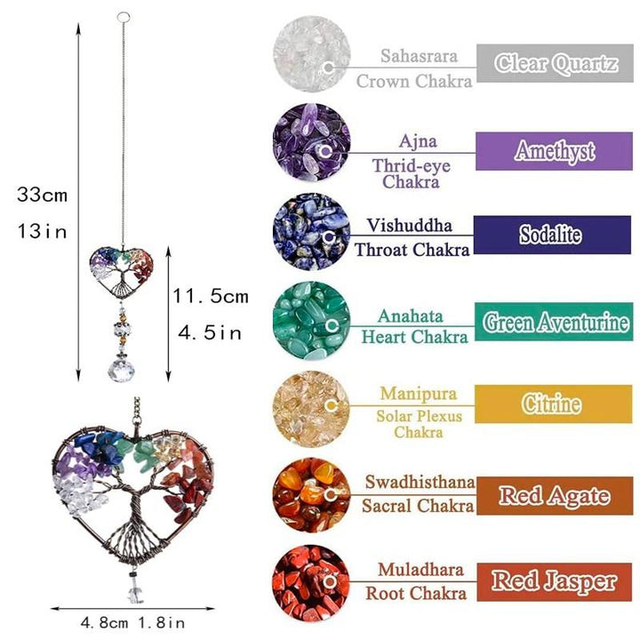BowLift | Crystal Wind Chime Tree of Life Sun Catcher