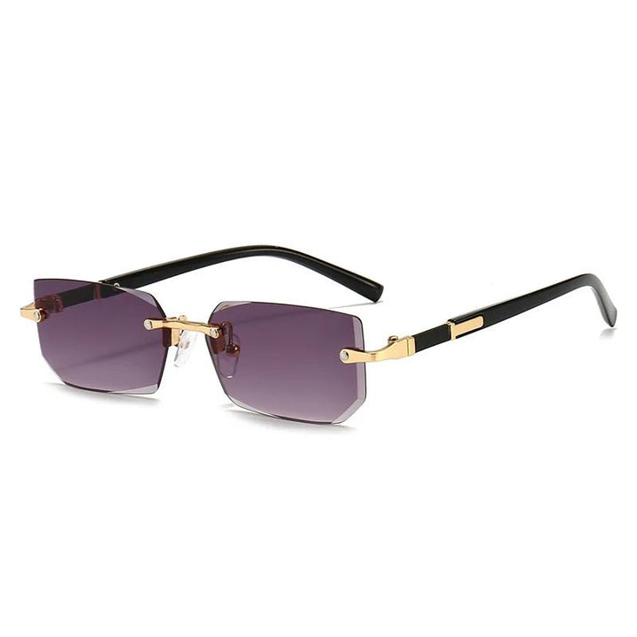 BowLift | SUNEDGE – Rectangle Rimless Sunglasses with UV400 Protection