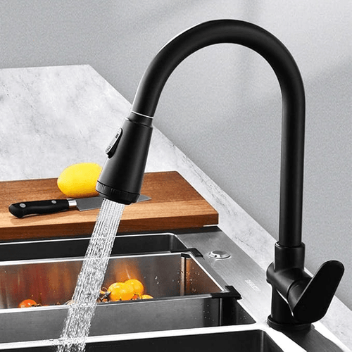 BowLift | SWIFTFLOW – Modern Pull-Out Kitchen Faucet with Touch Sensor