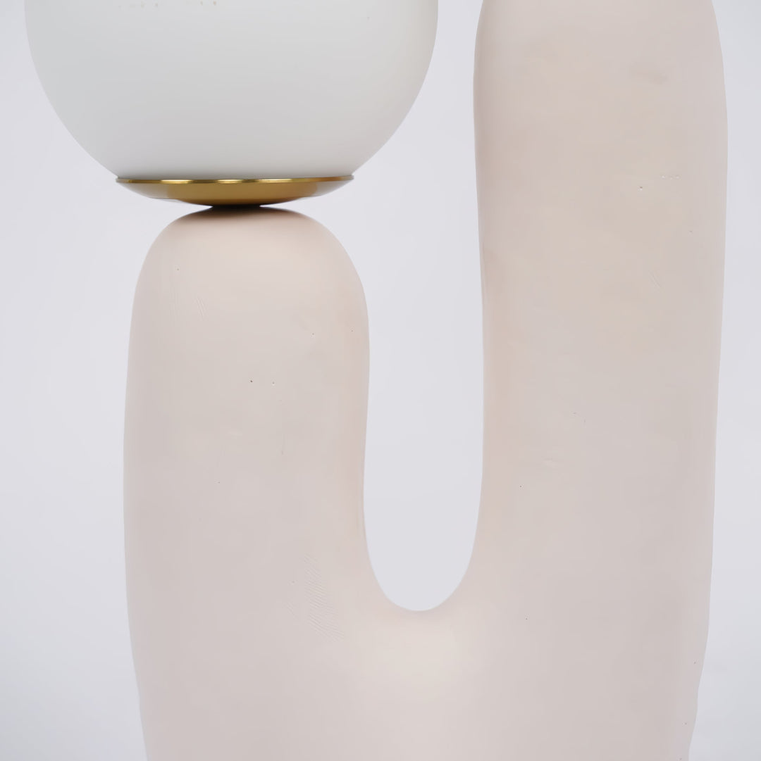 BowLift | Contemporary Style Table Lamp with Natural Accent