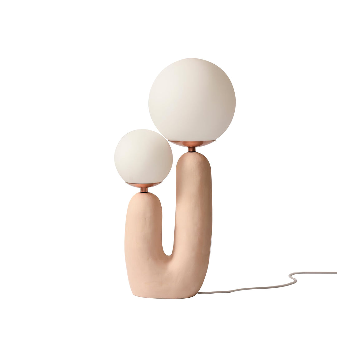 BowLift | Contemporary Style Table Lamp with Natural Accent