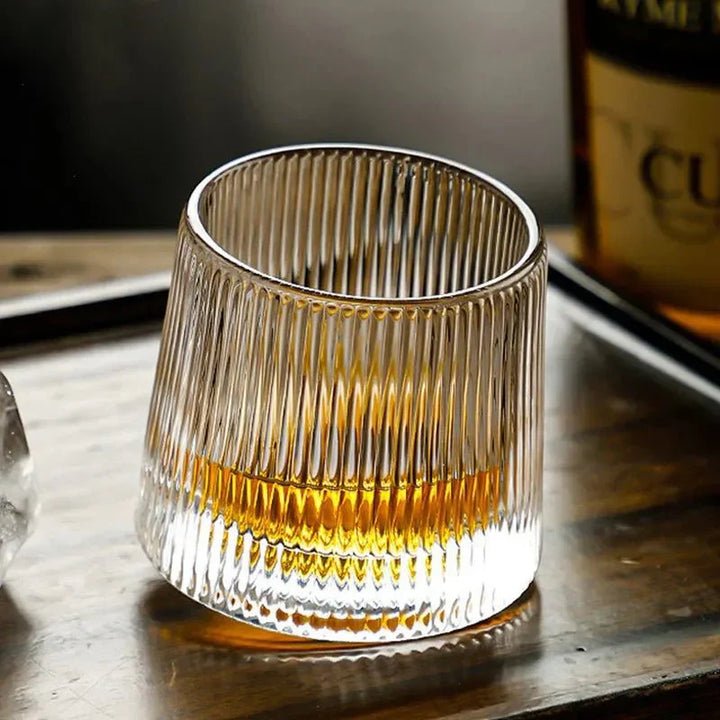 BowLift | Textured Whisky Glass with Wave Effect