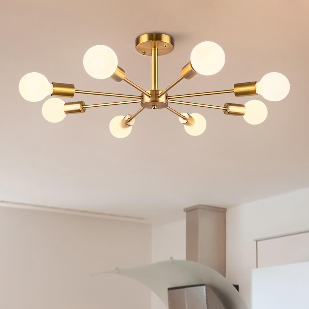 BowLift | Sputnik Chandelier for Semi-Recessed Installation