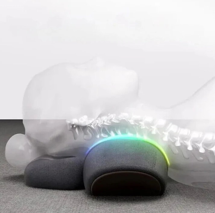 Ergonomic Memory Foam Neck Pillow with Removable Washable Cover