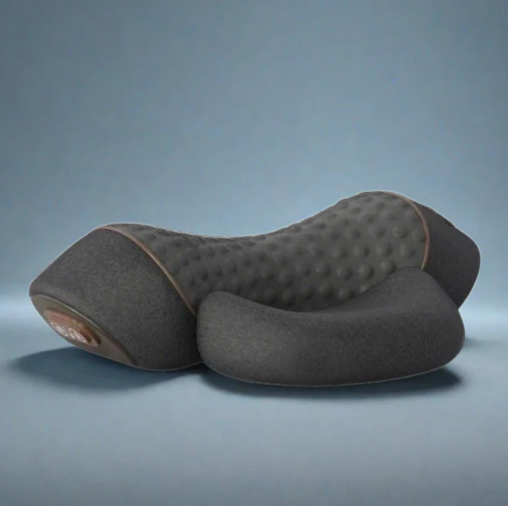 Ergonomic Memory Foam Neck Pillow with Removable Washable Cover