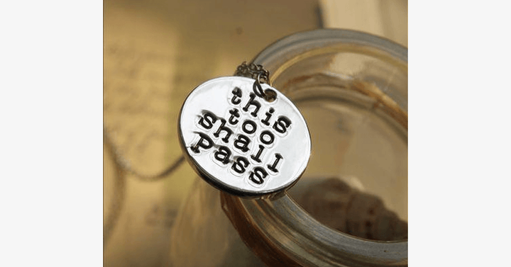 BowLift | This Also Will Pass Pendant Necklace